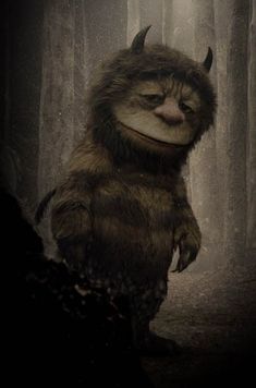 an image of a cartoon character with words on it that say where the wild things are