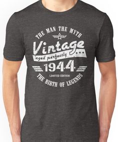 an old vintage t - shirt that says original parts, aged to perfection in white lettering