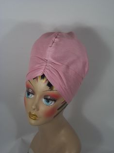 Tall high volume turban dressy turban pink turban faux | Etsy Adjustable Pink Turban, Pink Headwrap For Party, Pink Headscarf For Summer, Pink Bonnet One Size Fits Most, Pink One Size Bonnet, Pink Headscarf, Pink Turban, Women Turban, Church Hat