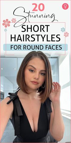 Short and Sweet: Easy Morning Hairstyles Chubby Face Haircuts, Short Hair Cuts For Round Faces, Hairstyle For Chubby Face, Round Face Haircuts, Short Hair Styles For Round Faces, Pixie Bob, Round Faces, Hairstyles For Round Faces, Medium Hair Cuts