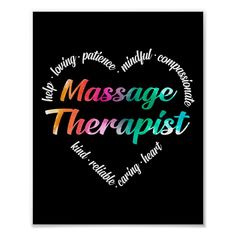 Massage Therapist Heart Word Cloud Watercolor Poster Cloud Watercolor, Massage Art, Reflexology Massage, Watercolor Poster, Heart Words, Massage Room