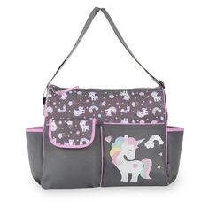 an image of a purse with unicorns on it