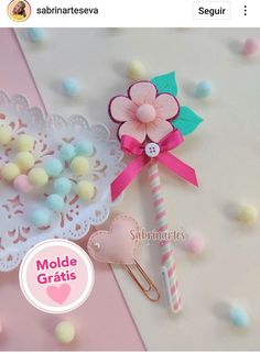 a close up of a pinwheel on a table