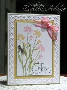 Card Making – 8 Spring Themed Stamped Cards – Card Making