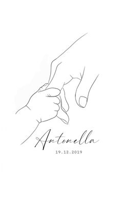 a drawing of two hands holding each other with the word appetiello on it