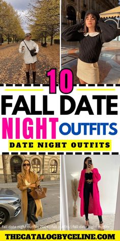 Fall in love with these 10 fall date night outfits of 2024! From cozy sweater outfits to chic blazer outfits, discover the best outfits for a romantic night out. Elevate your fall fashion with stylish outfits that include maxi leather skirts, off-shoulder tops, high-waisted trousers, and more. These date night outfits are perfect for every occasion, whether it's a casual coffee date or a fancy dinner. Trendy outfit ideas with pink knit sweaters, ripped jeans outfits, bright cardigans, and classic plaid blazer outfits. Shop now to find your perfect fall outfit for a memorable date night! 10 Fall Date Night Outfits of 2024 to Fall In Love With! Fall Outfits | Date Night Outfits | Outfits | Date Night Style | Chic Outfits | Chic Style | Dinner Date Outfits | Fall Date Style | Fall Style Classic Date Night Outfit, Date Night Outfit For Men, Fall Dinner Date Outfit, Date Night Outfit Spring, Date Night Outfit Fall, Date Night Outfit Romantic, Outfits For Short Women