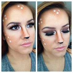 Your Favorite Woodland Creature | 61 DIY Halloween Costume Ideas Tailored For Teens | POPSUGAR Smart Living Deer Makeup, Halloween Parejas, Deer Costume, Halloween Creative, Halloween Makeup Diy, Holloween Costume, Scary Halloween Costumes