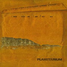 a piece of brown paper with writing on it that says planetarium in black ink