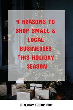 christmas gifts bought from small businesses under tree Sustainable Holiday, Sustainable Lifestyle, Holiday Shopping, Shopping Hacks, Online Boutiques