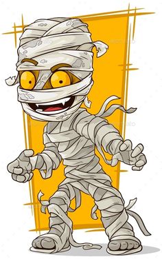 an illustration of a cartoon character wrapped in bandages and bandaged up with duct tape