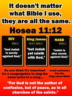 an image of three bibles with the words, it doesn't matter what bible i use they are all the same hose