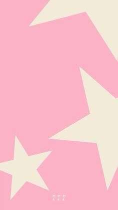 three white stars against a pink background