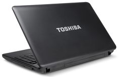 the toshiba laptop is open and ready to be used by someone who wants to use it