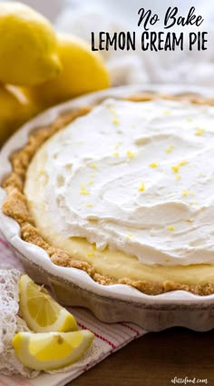 Sour Cream Pie, No Bake Lemon Pie, Lemon Sour Cream Pie, Traditional Desserts, Golden Oreo