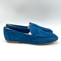 Aerosoles Women's Hour Blue Suede Leather Slip On Loafers. Women's Size 11 Regular / Medium Width. Condition: New Without Box. New To Poshmark? Sign Up Using Invite Code: Tentoday For $10 Off Your Purchase! Blue Closed Toe Slip-ons, Blue Slip-on Moccasins, Blue Leather Sole Slip-on Moccasins, Blue Leather Closed Toe Slip-ons, Blue Closed Toe Slip-ons With Leather Sole, Blue Slip-on Loafers For Fall, Blue Slip-on Loafers With Rubber Sole, Blue Flat Slip-on Moccasins, Blue Leather Sole Loafers For Business Casual