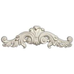 an ornate design in white on a white background