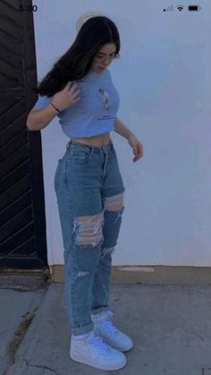 Outfits Con Jeans, Elegante Casual, Causual Outfits, Baggy Pants, Swaggy Outfits, Cute Simple Outfits, Teenage Fashion Outfits, Teen Fashion Outfits, Outfits Casuales