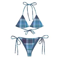 Winter Eve Plaid Bikini Unique Bikinis, Plaid Bikinis, Swimsuit Inspo, Greek Summer, Swimming Costumes, Crochet Swim, Swimsuit Collection, Pool Day, Go To The Beach