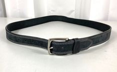 Duluth Trading Co Men's Leather Belt 46" Black 90012 Made in USA 1.5" Width Leather Belts Men, Dress Belt, Accessories For Men, Solid Pattern, Cell Phone Cases, Leather Belt, Leather Men