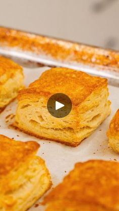 some food that is sitting on a pan