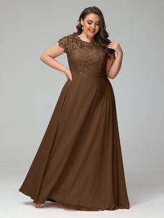 Brown Plus Size Mother Of The Bride Dresses, Plus Size Bridesmaid Dress, Plus Size Bridesmaid Dresses, White Wisteria, Simple Bridesmaid Dresses, Plus Size Bridesmaid, Bridesmaid Dresses Plus Size, Long Bridesmaid Dress, Dress Dusty