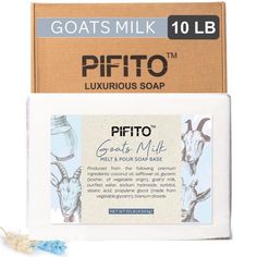 Pifito Premium Goats Milk Melt and Pour Soap Base. Luxurious 100% natural melt and pour soap base, made from high quality ingredients, is extremely easy to work with, providing endless possibilities. Works great with soap colorants and essential oils for fragrance. High volume of glycerin present softens and attracts moisture to the skin. Free of any synthetics, chemicals, detergents or lathering agents. Not tested on animals. Join thousands of satisfied customers who trust the Pifito Soap Base Diy Soap Natural, Melt And Pour Soap Base, Goats Milk Soap Base, Lye Soap, Glycerin Soap Base, Soap Making Kits, Melt And Pour Soap, Soap Colorants, Melt And Pour