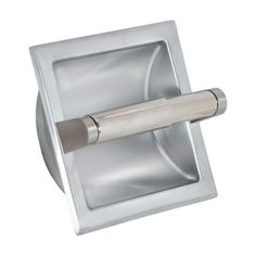 the square recessed light has a metal handle on it's side and is mounted in an aluminum frame