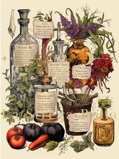 Witchy herbs and potions on a poster: This download is for 1 poster  The watermark will not be visible on the file you receive. This is a digital sheet which you download and print yourself - no need to wait. You can DOWNLOAD INSTANTLY. Please note that NO physical item will be sent. IMPORTANT NOTES ** Only digital files included. ** No physical item will be shipped. ** The image above shows you what the design looks like after printed and framed. ** Colors may vary slightly depending on the resolution of your screen. ** Printing results will also vary depending on your printer. ** Purchases are for PERSONAL USE only. You may not reproduce or re-sell in either print or digital form. All files are high quality 300 (dpi, pixels per inch) Witch digital prints on Etsy are an affordable and con Herbs Framed Art, Kitchen Witch Wall Art, Witch Art Printable, Witch History Art, Witches Spice Cabinet, Herbs Poster, Witchy Herbs, Personal Altar, Witch Herbs