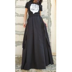 "Gothic woman Skirt🤩 Extravagant designs and high quality fabrics. The item from the pictures is size S For more information feel free to ask questions. Material &Care Cotton textiles Machine wash 30oC Hand wash at low temperatures Do not machine dry Medium hot iron Sizing We make sizes from xs to 5xl as well as customized measures.So don't hesitate to contact us and make one for you. 🛫🎁Shipping🎁 🛬 STANDARD SHIPPING Europe : 6-8 business days USA&Canada : 8-10 business days Everywhe Black High-waist Cotton Pleated Skirt, Black Cotton Flared Skirt, Summer Black Lined Cargo Skirt, Black Cotton Maxi Skirt Relaxed Fit, Cotton Long Skirt For Party, Black Flared Cotton Pleated Skirt, Flared Cotton Skirt For Party, Rock Style High Waist Summer Skirt, Black Flowy Maxi Skirt With Pockets