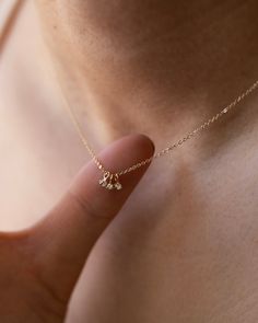 14k Baby Diamond Necklace – E&E PROJECT Baby Jewelry Gold, Big Diamond, Baby Jewelry, Meaningful Jewelry, Gold Baby, Diamond Sizes, Jewelry Gold, Diamond Solitaire, Timeless Classic