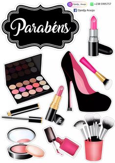 an assortment of cosmetics and makeup products on a white background with the words parabens