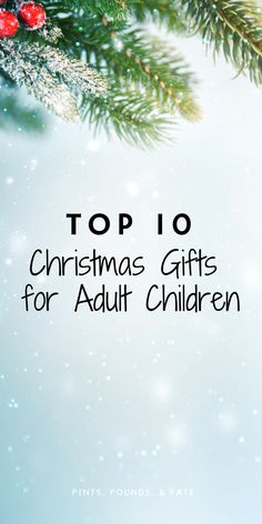 the top 10 christmas gifts for adult children