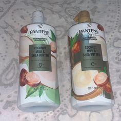 Pantene Coconut Milk & Shea Butter Shampoo & Conditioner 38.2 Fl. Oz. New Shea Butter Shampoo, Wavy Curly Hair, Shampoo Conditioner, Hair Shampoo, Shampoo And Conditioner, Coconut Milk, Shea Butter, Womens Hairstyles, Curly Hair Styles