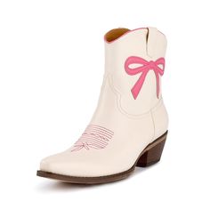 The Minnie Pearl – Marfa Boots Minnie Pearl, Scalloped Collar, Pink Trim, Crazy Shoes, Tall Boots, The Pink, Accessories Shop, Vegan Leather, Ankle Boots