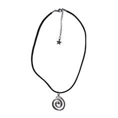 Leather cord necklace with stainless steel spiral 🌀 pendant  * stainless steel hardware, chain & charms  **All metal parts are stainless steel  Shortest 15.5 inches + 2 inch extension  can do custom length! Star Choker, Grunge Accessories, Necklace Y2k, Fashion Goth, Jewelry Chains, Spiral Pendant, Goth Necklace, Dr Shoes