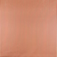 an orange and white striped fabric