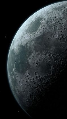 an image of the moon taken from space