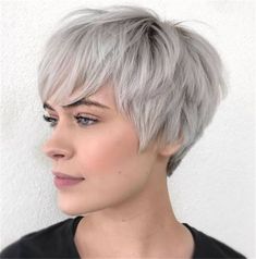 20 And Trendy Pixie Haircuts for Thick Hair You Will See This Hairstyles For Thick Hair, Short Grey Hair, Short Hairstyles For Thick Hair, Grey Hair, Thick Hair, Short Hairstyles, Hairstyles, Grey, Hair