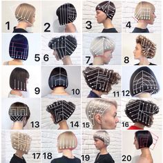 Hair Cut Guide, Hair Techniques, Hair Color Techniques, Hair Images, Short Hair Older Women, Blonde Balayage, Brunette Hair Color, Bobs Haircuts