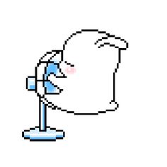 an old school pixel art drawing of a man with his head turned to the side