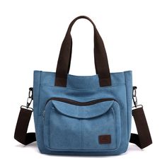 PRICES MAY VARY. Canvas Bag for Women - Washed 16 oz canvas exterior. Natural color and feel comfortable. Thick and durable. Dark brown cotton interior. Casual style, aesthetic look, practical design. Utility Tote Bag with Pockets - Interior: 1 main pocket, 1 slide pocket, 1 wall zip pocket. Exterior: 2 pockets on the front, magnetic snap and zipper closed. 1 large opening zipper pocket for iPad on the back. Includes two straps - Integrated double handle and a removed cross over strap. Flexible Retro Handbags, Casual Tote Bag, Small Tote Bag, Top Handle Handbags, Canvas Handbags, Designer Shoulder Bags, Casual Tote, Work Bags, Small Tote