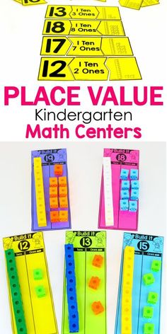 place value math centers for kids to practice numbers