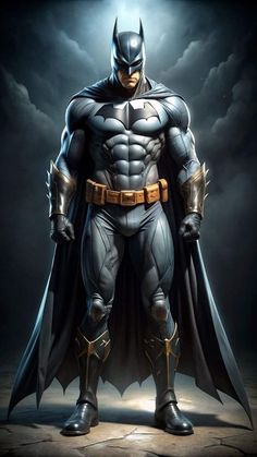 batman standing in the dark with his cape open