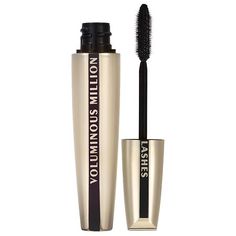 LOreal Paris Voluminous Million Lashes Mascara creates amplified volume and definition. Our revolutionary collagen infused formula is buildable and amplifies each lash instantly. Glides on smoothly, and lasts all day, while thickening and separating every lash for a clump-free, smudge-free look. The Millionizer Brush is uniquely designed to separate lashes from corner to corner while building breathtaking volume. This defining mascara contains a built-in Clean Sweep Wiping System that wipes the Million Lashes Mascara, Loreal Mascara, Loreal Paris Makeup, Smudge Proof Mascara, Lashes Mascara, Clean Sweep, Mascara Tips, Corner To Corner, Eye Mascara