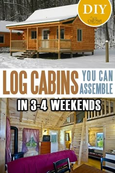 log cabins you can assemble in 3 - 4 - 4 weekends