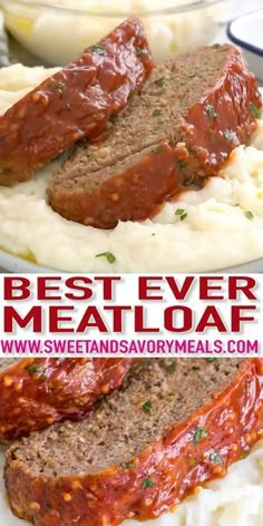 meatloaf with mashed potatoes and gravy is the best ever meatloaf recipe