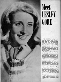 an old photo of a woman smiling and posing for a magazine article with the caption meet lesley goree