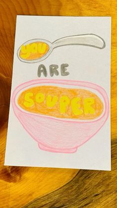 a drawing of a bowl and spoon with the words we are source on it