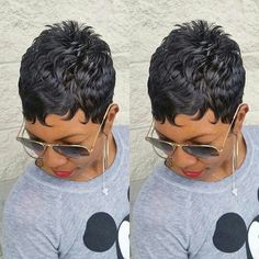 Cute 27 Piece Quick Weave, 27 Piece Hairstyles, Short Hair Dont Care, Short Quick Weave, Black Hair Short Cuts, Quick Weave Hairstyles, Quick Weave