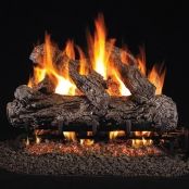 a fire burning in the fireplace with bright flames